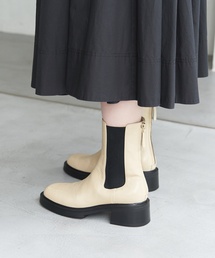 LE TALON | レザーモールドチェルシーショートブーツ(ブーツ)