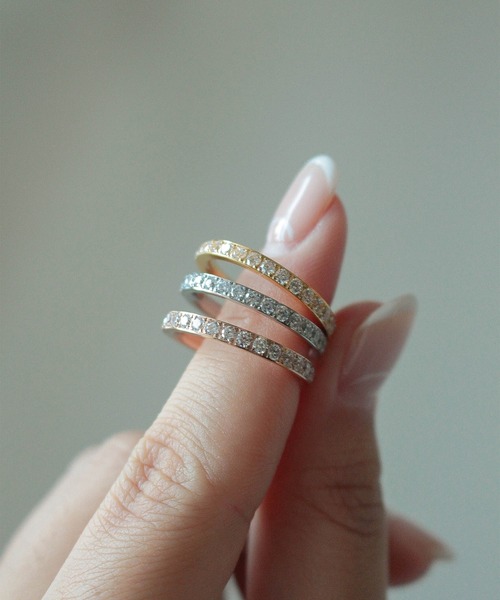 ebine(エビネ)の「2mm Full Eternity Ring 金属アレルギー対応 サージカルステンレス(リング・レディース・ピンク/ゴールド/シルバー・9号/7号/13号/11号/16号)」の11枚目の写真
