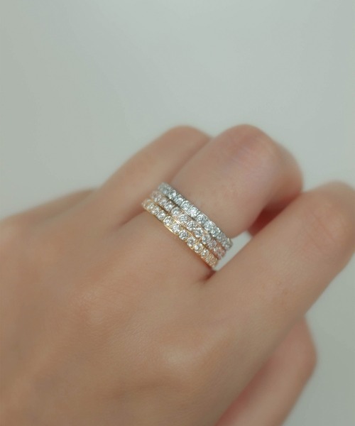 ebine(エビネ)の「2mm Full Eternity Ring 金属アレルギー対応 サージカルステンレス(リング・レディース・ピンク/ゴールド/シルバー・9号/7号/13号/11号/16号)」の12枚目の写真