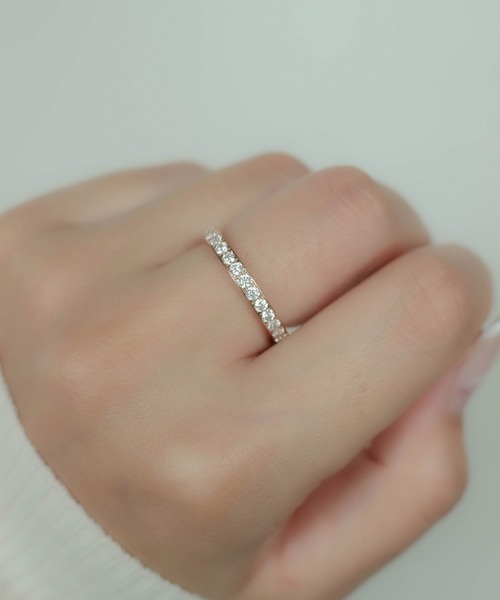ebine(エビネ)の「2mm Full Eternity Ring 金属アレルギー対応 サージカルステンレス(リング・レディース・ピンク/ゴールド/シルバー・9号/7号/13号/11号/16号)」の14枚目の写真