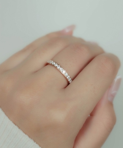 ebine(エビネ)の「2mm Full Eternity Ring 金属アレルギー対応 サージカルステンレス(リング・レディース・ピンク/ゴールド/シルバー・9号/7号/13号/11号/16号)」の10枚目の写真