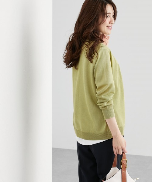 7days Life Styling(セブンデイズライフスタイリング)の「洗えるトッパーカーディガン(毛玉になりにくい・接触冷感・しわになりにくい・乾燥機OK)(カーディガン/ボレロ・レディース・ブラック/杢グレー/グリーン・M/L/LL)」の16枚目の写真