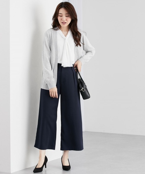 7days Life Styling(セブンデイズライフスタイリング)の「洗えるトッパーカーディガン(毛玉になりにくい・接触冷感・しわになりにくい・乾燥機OK)(カーディガン/ボレロ・レディース・ブラック/杢グレー/グリーン・M/L/LL)」の5枚目の写真