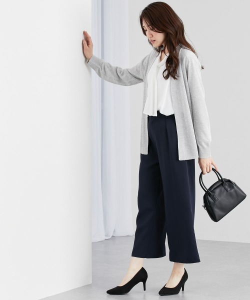 7days Life Styling(セブンデイズライフスタイリング)の「洗えるトッパーカーディガン(毛玉になりにくい・接触冷感・しわになりにくい・乾燥機OK)(カーディガン/ボレロ・レディース・ブラック/杢グレー/グリーン・M/L/LL)」の22枚目の写真