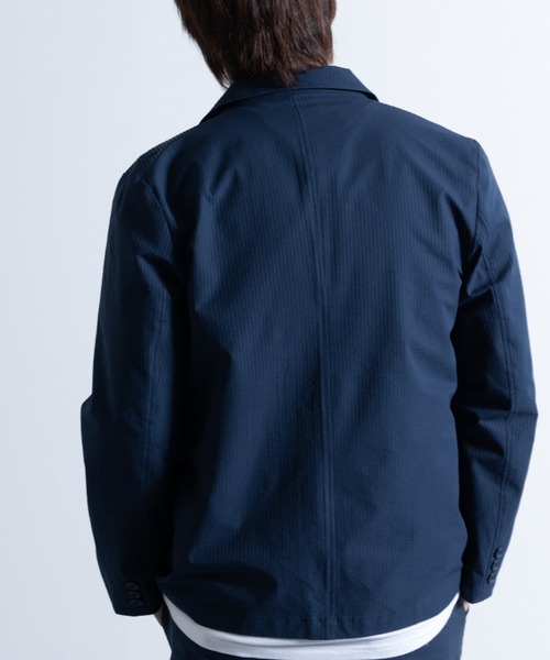 NYLAUS（ナイラス）の「シアサッカー 2B テーラードジャケット