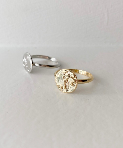 tone(トーン)の「【ECRu.】full moon ring/ムーン リング(リング・レディース・シルバー/ゴールド・#9/#11/#13)」の5枚目の写真