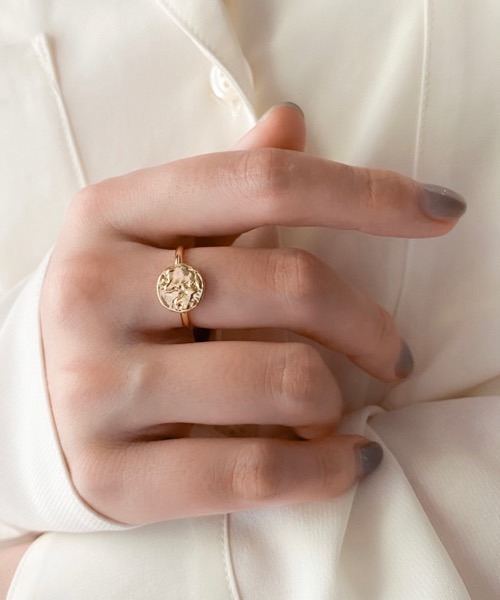 tone(トーン)の「【ECRu.】full moon ring/ムーン リング(リング・レディース・シルバー/ゴールド・#9/#11/#13)」の4枚目の写真