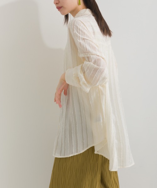 terrace(テラス)の「フリンジヴィンテージシャツ(シャツ/ブラウス・レディース・ブラック/オフホワイト/ワインレッド/カーキ・MEDIUM)」の16枚目の写真