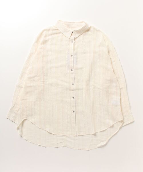 terrace(テラス)の「フリンジヴィンテージシャツ(シャツ/ブラウス・レディース・ブラック/オフホワイト/ワインレッド/カーキ・MEDIUM)」の22枚目の写真