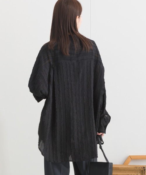 terrace(テラス)の「フリンジヴィンテージシャツ(シャツ/ブラウス・レディース・ブラック/オフホワイト/ワインレッド/カーキ・MEDIUM)」の20枚目の写真