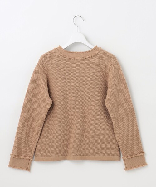Feroux（フェルゥ）の「【ONWARD CROSSET MAG掲載】ツイードライクニット ジャケット（カーディガン/ボレロ・レディース・ブラック系/ベージュ系/アイボリー系・F）」の19枚目の写真