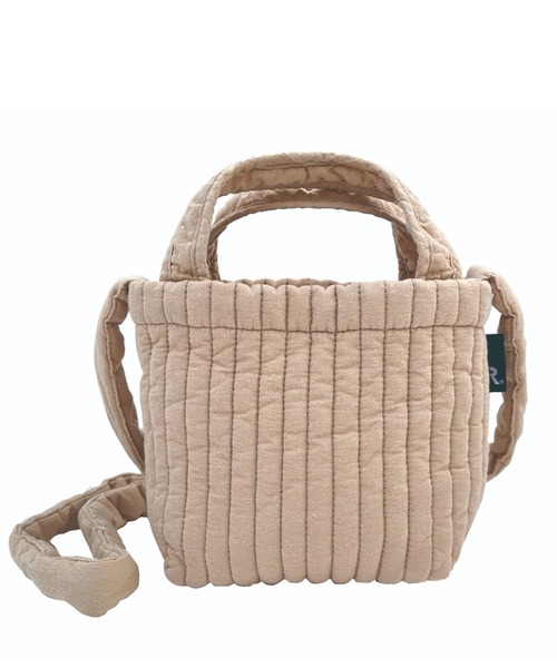 ROOTOTE(ルートート)の「ルートート/キルティング SC.ベビールー.イブル(ショルダーバッグ・レディース・アッシュグレー/スミクロ/セージグリーン/サンドベージュ/桜/パープル・FREE)」の12枚目の写真
