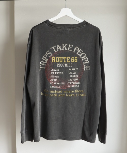 __gram.(スペースグラム)の「ヴィンテージライクプリントピグメントロンT(Tシャツ/カットソー・メンズ・ブラック系/チャコールグレー/スミクロ/チャコール/ブラック系1/ブラック・M/L)」の15枚目の写真
