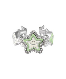 VSCH（ブイエスシーエイチ）の「ストリートファッション VSCH ブイエスシーエイチ Chunky Lucky Star Ring スターリング シルバーアクセサリー シルバーリング ボリュームリング（リング・メンズ）」
