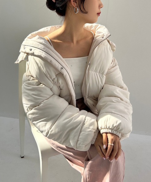 one after another NICE CLAUP（ワンアフターアナザーナイスクラップ）の「ビジューキャミソール（キャミソール・レディース・アイボリー/ブラック/ピンク・FREE）」の10枚目の写真