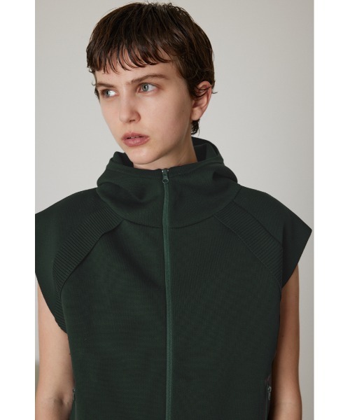 RIM.ARK（リムアーク）の「Hood design knit vest（ベスト）」 - WEAR