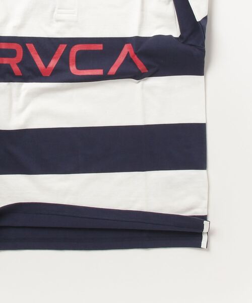 RVCA（ルーカ）の「RVCA メンズ 【TIMOTHY CURTIS】 TIMOTHY CURTIS POLO LS ポロシャツ【2023年秋冬モデル】/ルーカボーダー長袖ポロシャツ（ポロシャツ・メンズ・ネイビー・MEDIUM/LARGE/X-LARGE）」の3枚目の写真