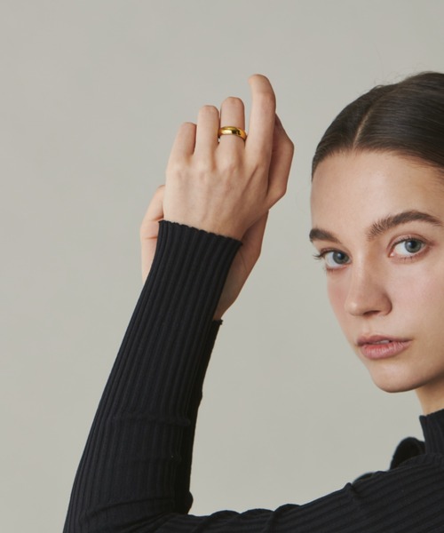 ciite' surgical stainless（シーテサージカルステンレス）の「【 金属アレルギー対応 】 シンプルリング サージカルステンレス 316L（リング・レディース・ゴールド/シルバー・13号/11号/9号）」の14枚目の写真