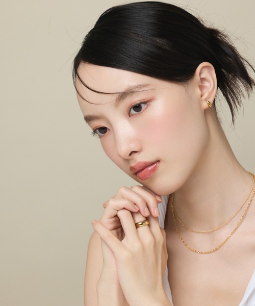 ciite' surgical stainless（シーテサージカルステンレス）の「【 金属アレルギー対応 】 シンプルリング サージカルステンレス 316L（リング・レディース・ゴールド/シルバー・13号/11号/9号）」の3枚目の写真