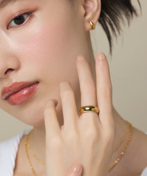 ciite' surgical stainless（シーテサージカルステンレス）の「【 金属アレルギー対応 】 シンプルリング サージカルステンレス 316L（リング・レディース・ゴールド/シルバー・13号/11号/9号）」の11枚目の写真