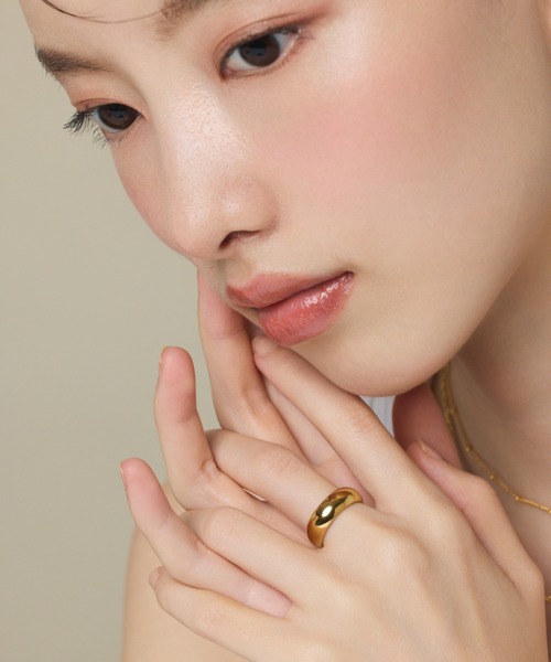 ciite' surgical stainless（シーテサージカルステンレス）の「【 金属アレルギー対応 】 シンプルリング サージカルステンレス 316L（リング・レディース・ゴールド/シルバー・13号/11号/9号）」の12枚目の写真