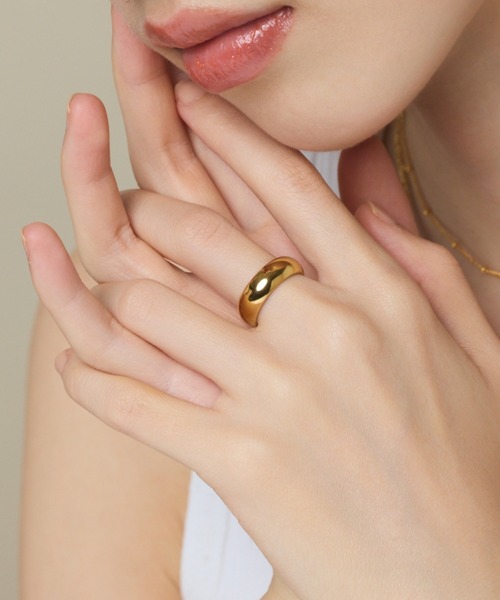 ciite' surgical stainless（シーテサージカルステンレス）の「【 金属アレルギー対応 】 シンプルリング サージカルステンレス 316L（リング・レディース・ゴールド/シルバー・13号/11号/9号）」の13枚目の写真