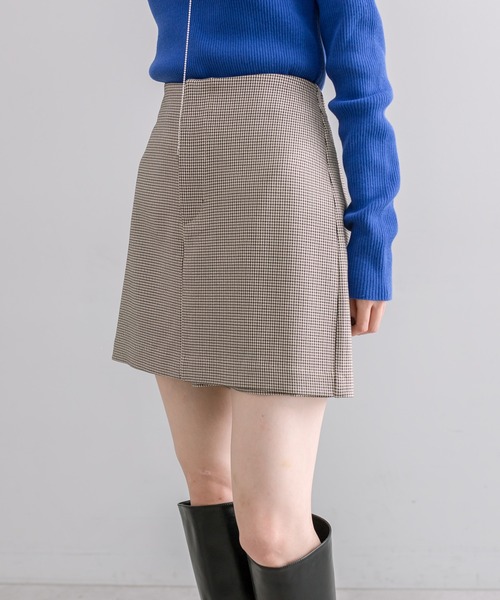 mystic(ミスティック)の「【2サイズ展開】チェックミニスカパン(スカート・レディース・ブラウン/オリーブ・1/2)」の14枚目の写真