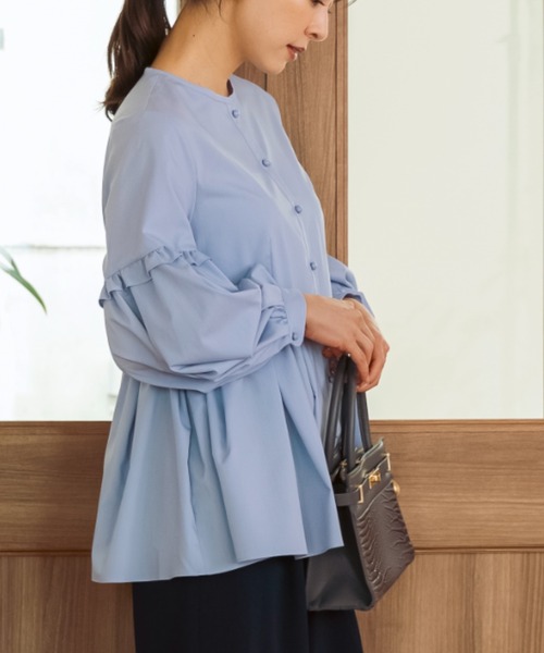 定番人気ブラウス】ご自宅でお洗濯可能/UVカット/日本製