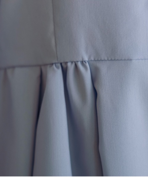 Sono（ソーノ）の「【定番人気ブラウス】ご自宅でお洗濯可能/UVカット/日本製/ストレッチ【SONO/ソーノ】パフィスリーブフローイングブラウス（シャツ/ブラウス・レディース・ネイビー/ホワイト/ミント/ライトブルー・1）」の5枚目の写真