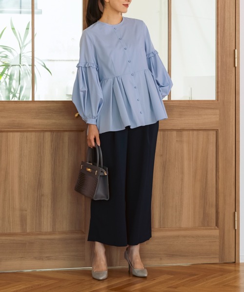 専用です！Sonoソーノ　タグ付き新品未使用　長袖ブラウス　ピンク Sono（ソーノ）の「【SONO/ソーノ】サニーフリル チュニック