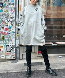 Candy Stripper | HALF ZIP SWEAT ワンピース(ワンピース)