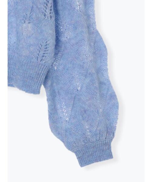 Te chichi(テチチ)の「モヘヤ混透かし柄プルオーバー(ニット/セーター・レディース・グレー/ブルー/オフホワイト・F)」の20枚目の写真