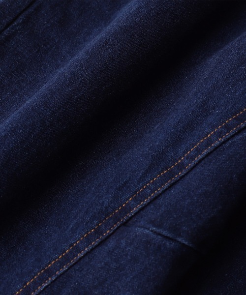 coca（coca）（コカ）の「キッズ　デニムシェフパンツ（デニムパンツ・キッズ・ブルー・110/120/130/140）」の3枚目の写真