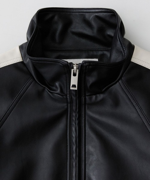 ALAND(エーランド)の「V2/8066レザージャンパー 2976907(ライダースジャケット・メンズ・ブラック・MEDIUM/LARGE)」の6枚目の写真