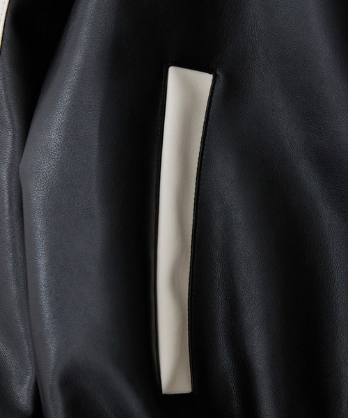 ALAND(エーランド)の「V2/8066レザージャンパー 2976907(ライダースジャケット・メンズ・ブラック・MEDIUM/LARGE)」の9枚目の写真