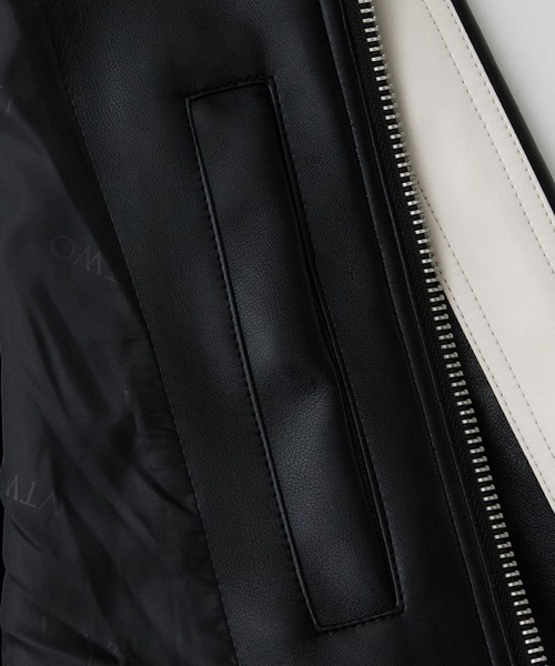 ALAND(エーランド)の「V2/8066レザージャンパー 2976907(ライダースジャケット・メンズ・ブラック・MEDIUM/LARGE)」の11枚目の写真