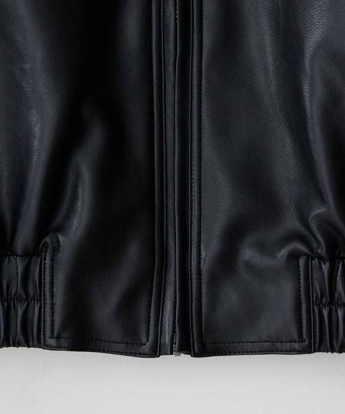 ALAND(エーランド)の「V2/8066レザージャンパー 2976907(ライダースジャケット・メンズ・ブラック・MEDIUM/LARGE)」の8枚目の写真