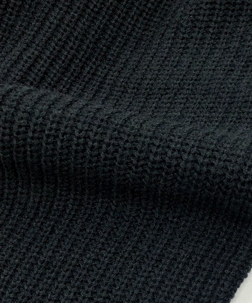 ADMIX/ATELIER SAB MEN（アドミックスアトリエサブメン）の「ハーフジップ 畦編みハイネック / オーバーサイズ プルオーバー セーター（ニット/セーター・メンズ・ブラック/グレイッシュベージュ/ブラウン/オフホワイト/ライトブルー・L/M）」の9枚目の写真