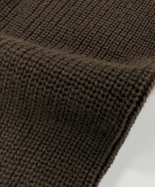 ADMIX/ATELIER SAB MEN（アドミックスアトリエサブメン）の「ハーフジップ 畦編みハイネック / オーバーサイズ プルオーバー セーター（ニット/セーター・メンズ・ブラック/グレイッシュベージュ/ブラウン/オフホワイト/ライトブルー・L/M）」の8枚目の写真