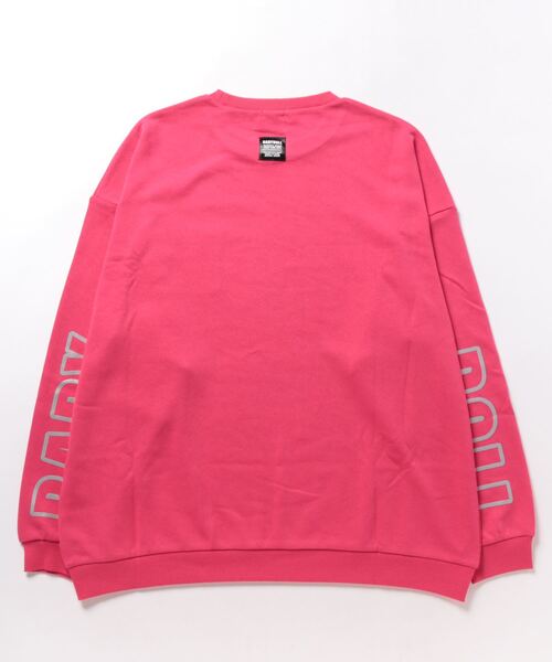 BABYDOLL（ベビードール）の「親子お揃い リフレクタートレーナー 8830A（スウェット・レディース・ホワイト/フューシャピンク・L/XL/M/S）」の3枚目の写真