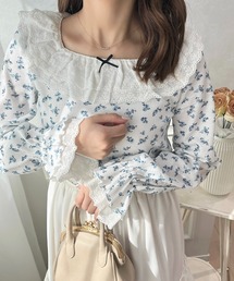 フリルレース×ワッフルトップス【ZOZOTOWN限定アイテム】
