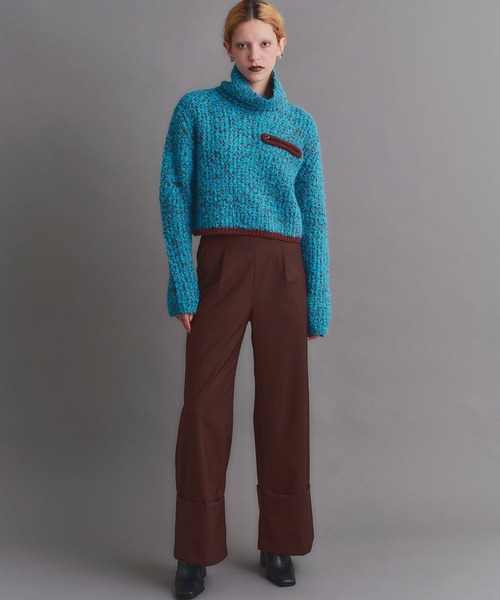 led.tokyo(レッドトウキョウ)の「【led.tokyo】ELBOW HOLE BOUCLE KNIT(ニット/セーター・レディース・レッド/ブルー・2)」の3枚目の写真