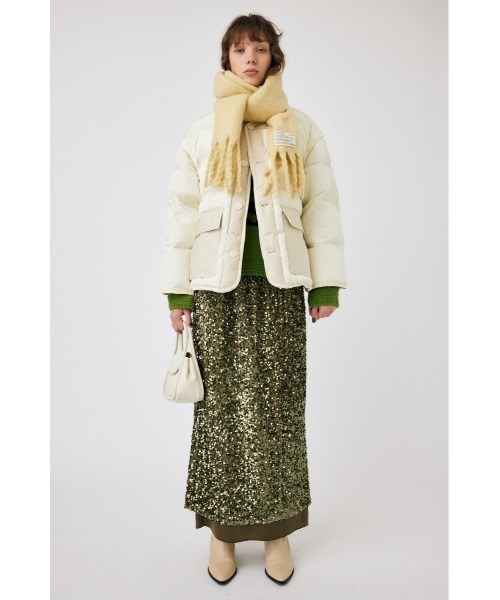 MOUSSY（マウジー）の「SPANGLE スカート（スカート・レディース・カーキ/シルバー・1/2）」の5枚目の写真