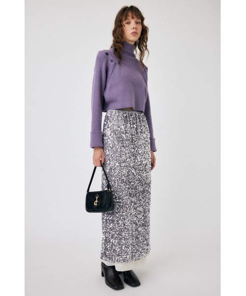 MOUSSY（マウジー）の「SPANGLE スカート（スカート・レディース・カーキ/シルバー・1/2）」の18枚目の写真