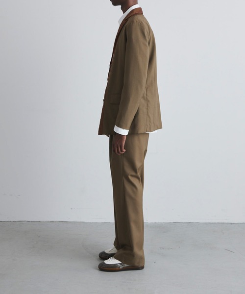 yoshiokubo(ヨシオクボ)の「yoshiokubo ヨシオクボ / SUMMER WOOL JKT サマーウールテーラードジャケット / YKS24501(テーラードジャケット・メンズ・カーキ/ネイビー・3)」の5枚目の写真