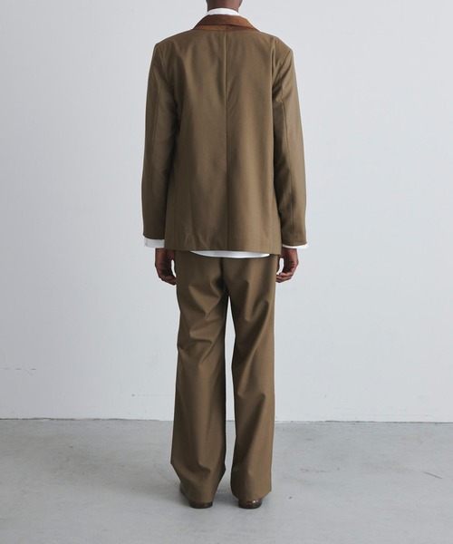 yoshiokubo(ヨシオクボ)の「yoshiokubo ヨシオクボ / SUMMER WOOL JKT サマーウールテーラードジャケット / YKS24501(テーラードジャケット・メンズ・カーキ/ネイビー・3)」の6枚目の写真