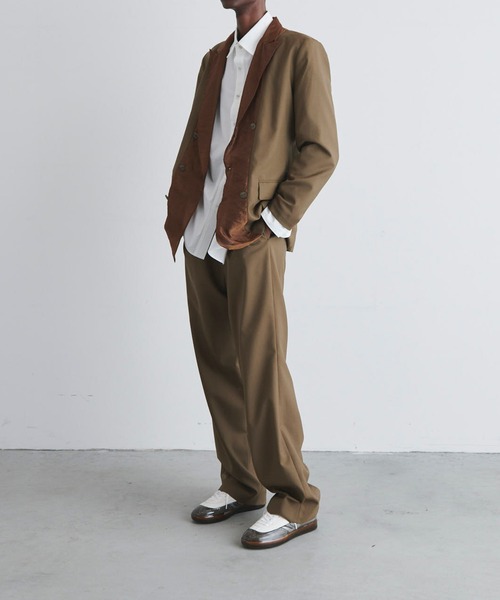 yoshiokubo(ヨシオクボ)の「yoshiokubo ヨシオクボ / SUMMER WOOL JKT サマーウールテーラードジャケット / YKS24501(テーラードジャケット・メンズ・カーキ/ネイビー・3)」の7枚目の写真