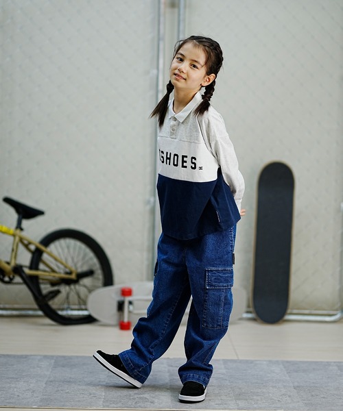 DC(ディーシー)の「DC/ディーシー DC ディーシー キッズ カラーブロック ポロ ロングスリーブ ロングTシャツ スケートボード 公園 ポロシャツ YPL241513(ポロシャツ・キッズ・グレー系その他/ブラック系その他・130cm/140cm/150cm/160cm)」の14枚目の写真