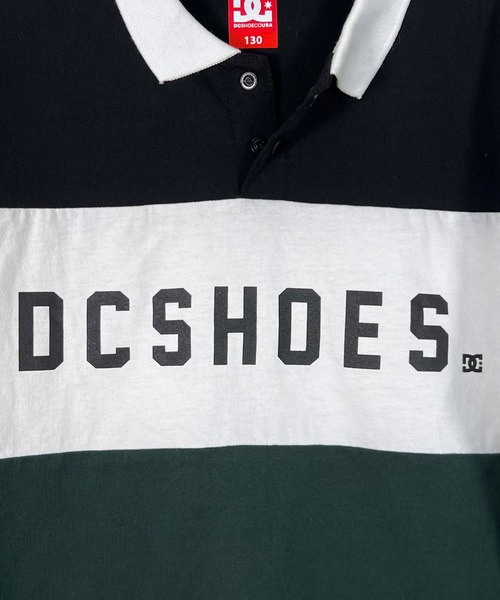 DC(ディーシー)の「DC/ディーシー DC ディーシー キッズ カラーブロック ポロ ロングスリーブ ロングTシャツ スケートボード 公園 ポロシャツ YPL241513(ポロシャツ・キッズ・グレー系その他/ブラック系その他・130cm/140cm/150cm/160cm)」の3枚目の写真