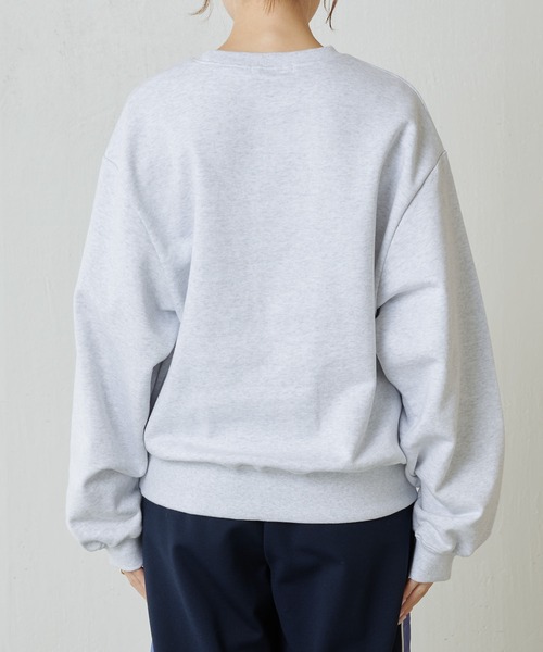 COLLAGE GALLARDAGALANTE(コラージュガリャルダガランテ)の「サークルロゴスウェット(スウェット・レディース・ライトグレー/オレンジ・FREE)」の17枚目の写真